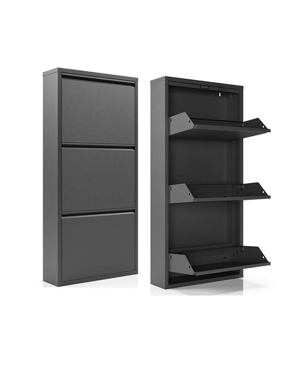 Pantofar, Hanah Home, Torino 3, 50x104x15 cm, Metal, Antracit - imagine 5
